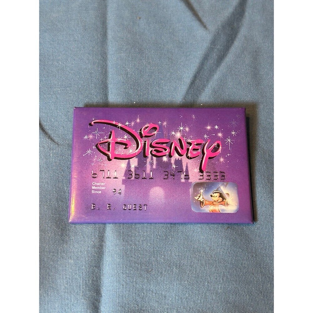 Vintage Disney Store Credit Card Promotional Button